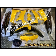 Cover Set & Stripe Yamaha 125 125ZR ( KUNING DIRAJA ) 100% Original HLY