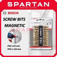 Bosch Original Magnetic Screw Bit PH2 – PH2x65mm / PH2x110mm | Heavy Duty Screwdriver Bit