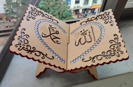 Rehal Quran Papan Mengaji KAYU BESAR REHAL Rehal Quran New Pattern Rehal Papan Kayu Al-Quran Reka Be