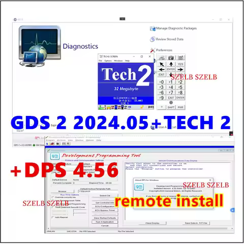 2026 Hot sale! for G-M MDI GDS 2 and TECH2 software GDS2 2024.05+ TECH2+ DPS 4.56 3 in1 Free remote 