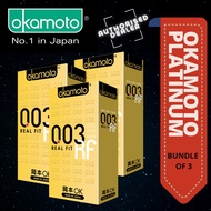 [BUNDLE OF 3] [DISCREET PACKAGING] *Okamoto Real fit 10pcs from Local Supplier*