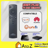 [Ready Stock] Unifi TM HyppTV Box Remote Control / Unifi Plus Box Compatible Remote Control Black HP