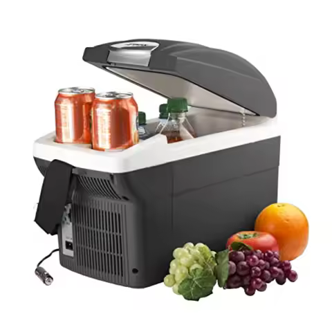 EL 12V 6 Quart Personal Thermoelectric, 6 Liter Capacity, Portable Electric Cooler Warmer with 12/24