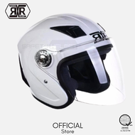 RXR 007 Motorcycle Helmet Half Face With Visor Capac Lens Visors With Wind Protection