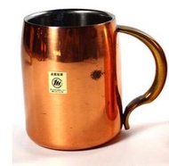 日本 古董 茶道具 銅/不鏽鋼 635g 馬克杯  啤酒杯
