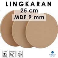 Circle 25 cm - MDF 9 mm - MDF board MDF wood board/