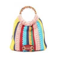 【二手】Gucci GUCCI 馬銜扣 1955 竹節手提包 649272顏色棉質皮革 馬銜扣 1955 竹節手提包 女士 二手 A