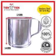 TIEN TIEN Stainless Steel Mug/Cawan Besi / Teh Tarik Mug With D Shape Handle for Kopitiam Water Boil