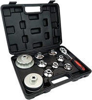 Oil Filter Socket Set, 10PCS Oil Filter Wrench Set 24mm,27mm,29mm,30mm,32mm,36mm,38mm,64mm. Filter R