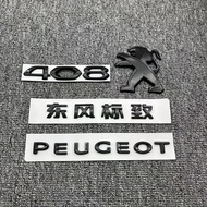 Peugeot Peugeot 408 Word Label Sticker 408 Car Label Modified Black Tail Label Lion Label Digital La