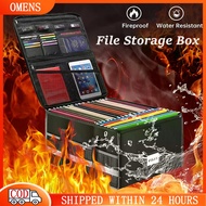 Fireproof Document Box Waterproof Fireproof File Organizer File Folder Organizer Box For Home Office