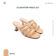 LA BELLA รุ่น GLADIATOR HEELS - BEIGE