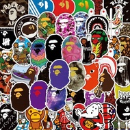 【50pcs】BAPE Sticker Japan Trend Babel Laptop Phone Luggage Cartoon Stickers Stationery Decoration