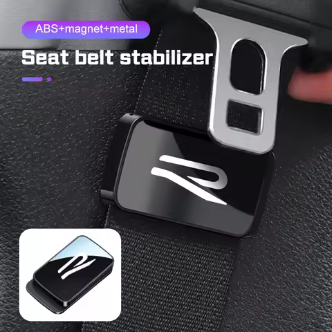 Magnetic Car Seat Belt Holder Stabilizer For VW new R logo Volkswagen Golf 8 ID.3 ID.4 MK8 Adjustabl
