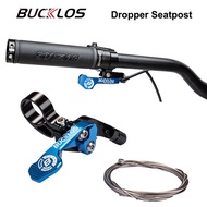 BUCKLOS Bike Dropper Seatpost Lighteweight CNC Anti-rust Seatpost Remote Lever Wear Resistant Droppe