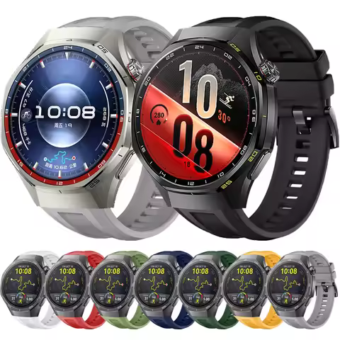 Original Silicone Strap For Huawei Watch GT 5 Pro 46mm Sports Band 22mm Watchband For Huawei Watch 5