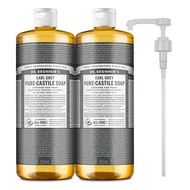 Dr.Bronner's 布朗博士 格雷伯爵保水潔膚露組 潔膚露*2+壓頭*1  1.9L  1組