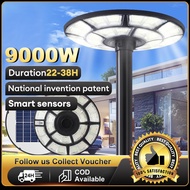 9000W Lampu Solar Light Outdoor lighting UFO IP67Solar Spotlight Remote Control SolarLEDStreet Light