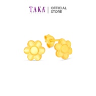 TAKA Jewellery 916 Gold Earrings Flower