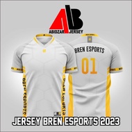 JERSEY BAJU KAOS BREN ESPORTS TERBARU 2023. "AP.BREN "Esports "Mobile Legends: Bang Bang" Gameing Jerseys. Non - Custom Nickname Men's Round Neck T-shirt.