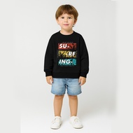 NUMALI Unisex Surfing Time Hawaii Beach Sweater for Kids Ages 1-10 Years