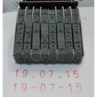 Shiny 8-digit Stamp 15mm NA8 Number Stamp Extremely large Date Stamp