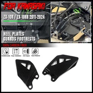 ZX10R Carbon Fiber Heel Guards Rearset For KAWASAKI ZX-10R 2011-2024 ZX 10R 2023 Motorcycle Accessor