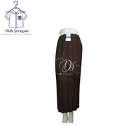 Rok Rempel SMP SMA Biru Abu-abu Coklat Hitam Bahan Nagata Drill