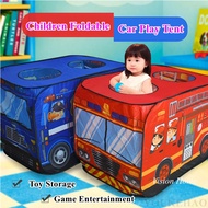 Children's Foldable Tent Kids Police Car Game Tent Play House Indoor Toy Princess Cabin