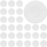 GORGECRAFT 80Pcs Glass Table Top Anti Slip Pads Round Clear Self Stick Table Top Spacers Bumpers to Prevent Sliding Movement Transparent Suction Pad for Drawer Cabinet Doors Mirrors 24x2mm
