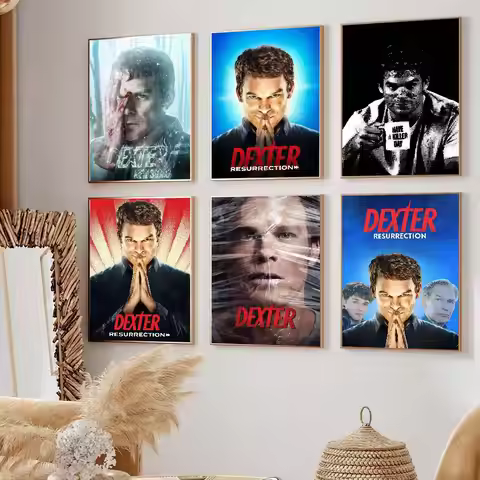 Movie D-Dexter Resurrection Poster Decoration Bedroom Home Wall Sticker Prints Painting Living Room