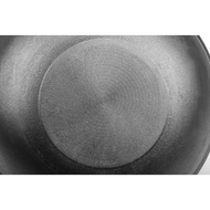 HY-# Wok40CMBinaural Traditional Large Wok Uncoated Cast Iron Pot Stew Pot Thickened Deepening Non-Stick Pan Smoke-Free