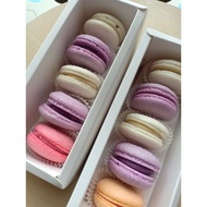 Macaron std box 5pcs hadiah halal kurang manis snack jajan viral