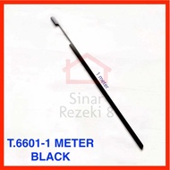 Handle Tarikan 6601 1 m METER HITAM Lemari Panjang Pintu Minimalis