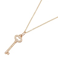 【二手】Tiffany & Co.) 迷你橢圓鑰匙鑽石項鍊，頸圍 40.5 厘米，18K（黃金）鑽石迷你橢圓鑰匙鑽石項鍊