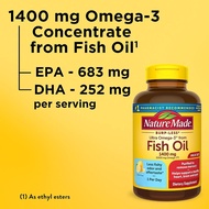 Nature Made Ultra Omega 3 Fish Oil 1400 mg  I 1200 mg l 1000 mg