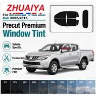 Precut Nano Ceramic Tint For Mitsubishi Triton Dual Cab 2005-2015 2Mil UV99% IR99% 5Yr Warranty
