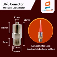 Male Luer Lock Adaptor G1/8 Connector