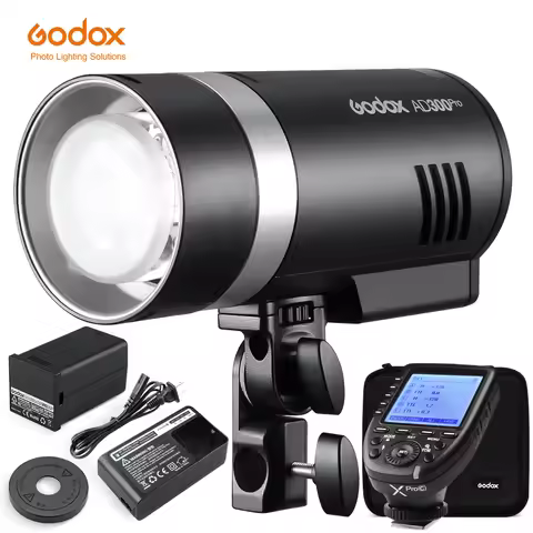 Godox AD300PRO AD300 Pro TTL 2.4G 300Ws 1/8000 HSS Outdoor Flash Light with 2600mAh Battery for Cano