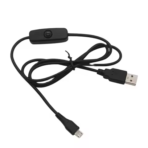 Raspberry Pi 3 USB To DC Cable 5V 2.5A With Switch Micro USB Cable Charger AC Power Supply For Raspb