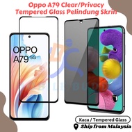 <KACA> MB Oppo A79 Clear Privacy Full Screen Pelindung Skrin Tempered Glass Screen Protector