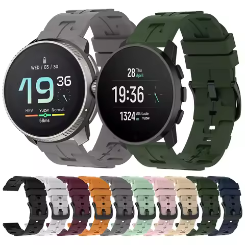 Silicone Watch Strap for Suunto vertical Bands Sport Silicone Wristband for Suunto9 RACE / Suunto9 p