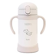 THERMOS FJL-350 Thermos Baby Mug, 11.8 fl oz (350 ml), 0.35 L Baby Straw Mug, Stainless Steel, Water Bottle, Cold Insulation, Baby (Beige x Hikoki)