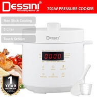 DESSINI  Pressure Cooker Electric Digital 3 Liter Non-stick Stainless Steel Inner Pot Rice Cooker Steamer Periuk Tekanan