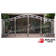 【PRE-ORDER MFG 37】14x5.5ft Main Folding Gate / Pintu Pagar / Stainless Steel 304 / Aluminium / Klang Valley / KL