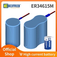 customized 3.6V/7.2V ER34615M high current battery pack With plug Non rechargeable lithium battery E