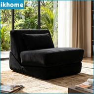 IKHOME Multi Functional 3-in-1 Foldable Sofa Bed Convertible Napping Chair Bed for Bedroom Small Apa