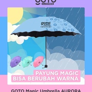 V44859 Goto Aurora Folding Umbrella Magic Umbrella 3D Motif Cute Unique Anti UV
