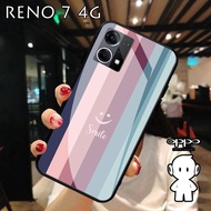 HP Oppo Reno 7 4G Glass Soft Case - Oppo Reno 7 4G 4G Case Oppo Reno 7 4G Mobile Phone