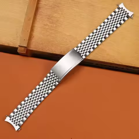 18mm 19mm 20mm Metal Strap for Omega for Seamaster Nine Beads Watchband Stainless Steel Bracelet Wri